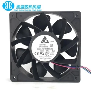 Delta QFR1224EHE 12038 DC24V 0.75A 12CM 3-Wire Inverter Cooling Fan - Picture 1 of 5