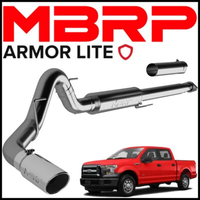 MBRP S5259AL Armor Lite 4" Cat Back Exhaust for 2015-2020 Ford F-150 2.7L 3.5L - Image 1 of 2