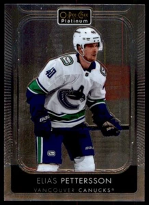 2021-22 O-Pee-Chee Platinum Elias Pettersson Vancouver Canucks #196 Near Mint - Picture 1 of 2