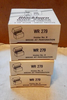 Blackburn WR279 Compress H Tap Conn 4ea 2/0 to 3/0 1 ACSR 1/0 STR Prefilled 242W - Image 1 of 3