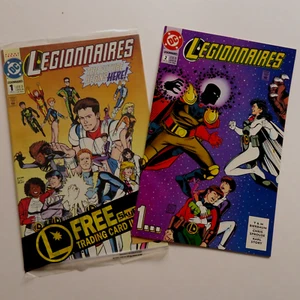 Legionnaires 1, 2, (1993) Polybagged w/Sky Box Trading Card DC F - Picture 1 of 5