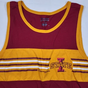 Camiseta sin mangas roja campeón grande Iowa State Cyclones para hombre - Imagen 1 de 7
