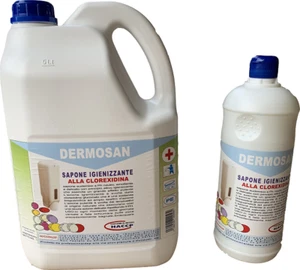SAPONE IGIENIZZANTE LAVAMANI ALLA CLOREXIDINA DA 1 LITRO OPPURE DA 5 LITRI - Foto 1 di 1
