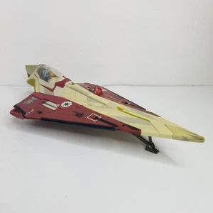 De colección 2001 Star Wars El Ataque de los Clones Jedi Starfighter de Obi Wan Kenobi - Imagen 1 de 18