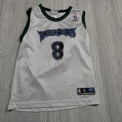 Vintage Minnesota Timberwolves Jersey Youth M Latrell Sprewell #8 Reebok Cover