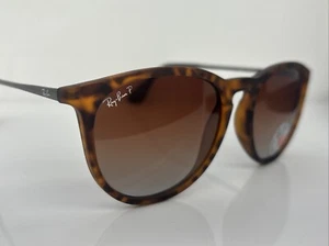 Authentic Ray-Ban RB 4171 Erika Matte Tortoise  Gradient Polarized Sunglasses - Foto 1 di 8