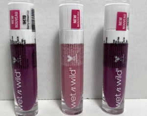 Wet n Wild 3 Tubes Megalast Liquid Catsuit High-Shine Lipstick New Sealed Assort - Picture 1 of 3