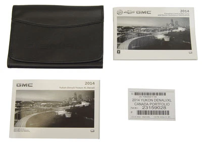 GMC Yukon Denali & Yukon XL Denali 2014 folleto manual del propietario y bolsa de cuero Foto 1 de 4