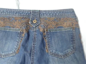 Michel Rene Damen Jeans blau bestickt Taschen 28 x 30 A7 - Bild 1 von 6
