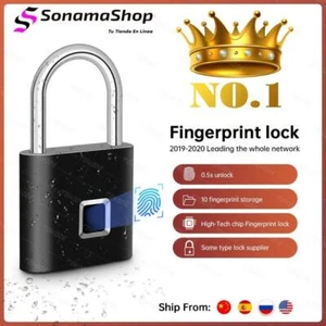 ✅ Candado de Seguridad con Huella Digital ⭐ Cerradura de Puerta Inteligente ⭐ - Picture 1 of 14