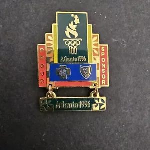 Atlanta Olympic Games 1996 Sponsor Pin Blue Cross Blue Shield Dangle 63/1000 - Picture 1 of 6