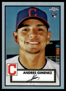 2021 Topps Chrome Platinum Anniversary Andres Gimenez Refractor #66 - Picture 1 of 2