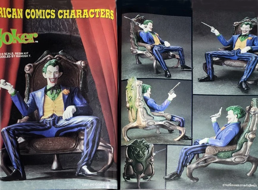 8"JOKER Comic Version sitting on Throne Unbuilt Unpainted Vinyl Model Kit 1/8 - Image 1 of 2
