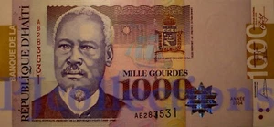 HAITI 1000 GOURDES 2004 PICK 278b UNC - Picture 1 of 2