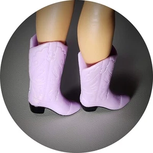 Purple cowboy boots for 1/6 scale female dolls - Picture 1 of 11