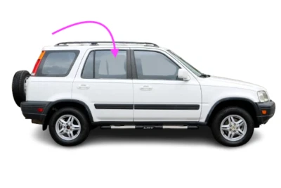Fits: 1997-2001 Honda CR- V Passenger Right Rear Door Window Glass-CLEAR - Image 1 of 4