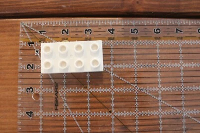 LEGO DUPLO  2 x 4 x 1/2  U PICK INDIVIDUAL Thin Flat Plate Part White Black 2X4 - Image 1 of 2