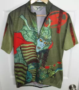 Sugoi Zipper Front Performance Cycling Jersey Oriental Art AOP Size LG - Picture 1 of 3