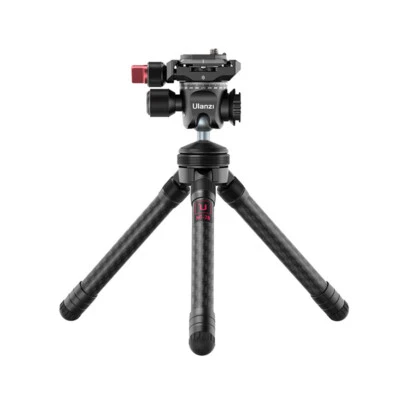 8-layer Carbon Fiber Extendable Tripod with 360° Head Mount For Camera Mic Phone - Image 1 of 4