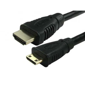 Mini HDMI To Standard HDMI Cable Lead C to A Gold 3D HDTV 3m High Quality - Picture 1 of 2