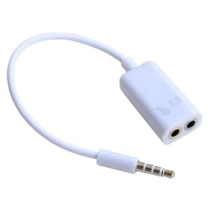 Câble Double Jack 3,5 mm - Splitter Audio Compatible micro pour Smartphone PC - Imagen 1 de 7