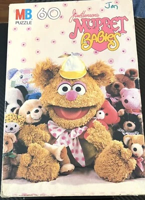 Vintage 1984 Jim Henson’s Muppet Babies Fozzie 60 Pc. (Only 58 In Box)MB Puzzle - Image 1 of 4