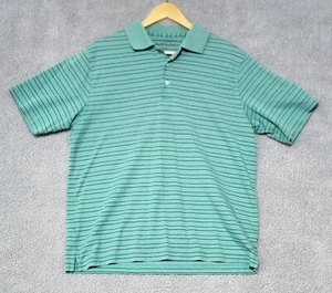 Eddie Bauer, Poloshirt, Herren Large, Farbe grün gestreift, ohne Etikett, Baumwolle " - Bild 1 von 5