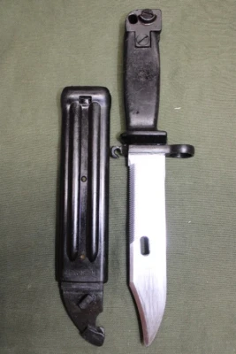 Yugoslavian Multi-Purpose Combat Knife Bayonet & Scabbard Set 7.62x39 5.45x39 A - Image 1 of 4