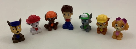 Paw Patrol Rescue Pups Mini Figures 7pc Lot Ryder Chase Rocky Zuma Spin Master Cover
