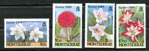 MONTSERRAT 1989, FLOWERS: EASTER LILIES, Scott 712-715, MNH - Picture 1 of 1