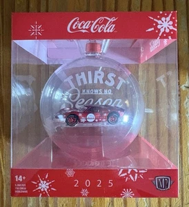 2025 M2 MACHINES  Christmas Ornament Coca-Cola Chase ‘66 Ford GT 40 MKIi - Picture 1 of 1