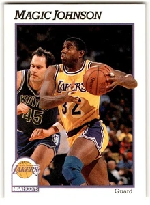 Magic Johnson 1991-92 Hoops #101 Los Angeles Lakers - Picture 1 of 2