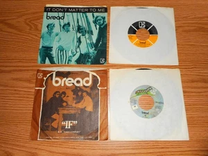 BREAD " It DON'T MATTER TO ME" 45 RPM W/P #45701 ELEKTRA (3) RECORD LOT. - Picture 1 of 6