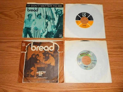 BREAD " It DON'T MATTER TO ME" 45 RPM W/P #45701 ELEKTRA (3) RECORD LOT. - Image 1 of 4