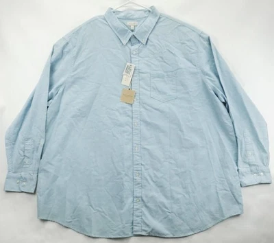 NUEVA Camisa Sonoma Para Hombres 4XB Azul Todos los Días Oxford Clásica Abotonada Foto 1 de 4