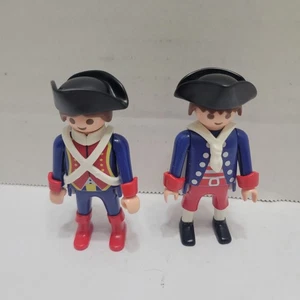 Lotto di 2 figurine soldatini francesi mobili gioco Playmobil figurine - Foto 1 di 10