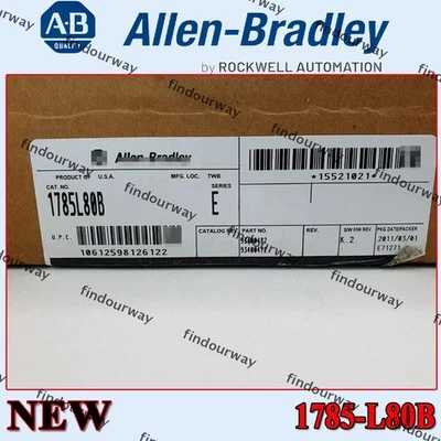 Factory Sealed NEW PLC 1785-L80B /E Rev K01 F/W Rev D PLC-5 Processor US - Image 1 of 3