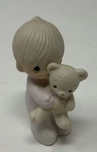 Vintage Momenti Preziosi "Gesù Mi ama" Bambino con orsacchiotto.. E-9278 1982 - Foto 1 di 7