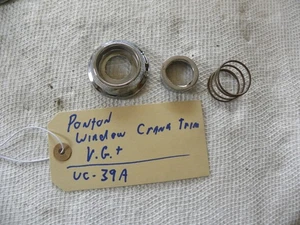 Mercedes Benz Ponton Window Crank Trim Set Escutcheon Front Rear Left Right 39A - Picture 1 of 5