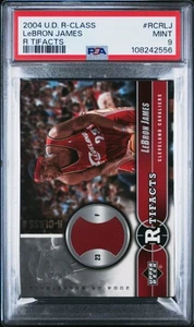 Graded 2004 UD R-Class R Tifacts LeBron James #RCRLJ Game Used Relic Card PSA 9 - Picture 1 of 2