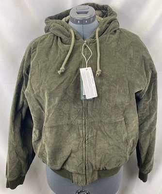 Alpine Design Women's Corduroy Quilted Hood Vintage Olive NWT Size Large - Image 1 of 4