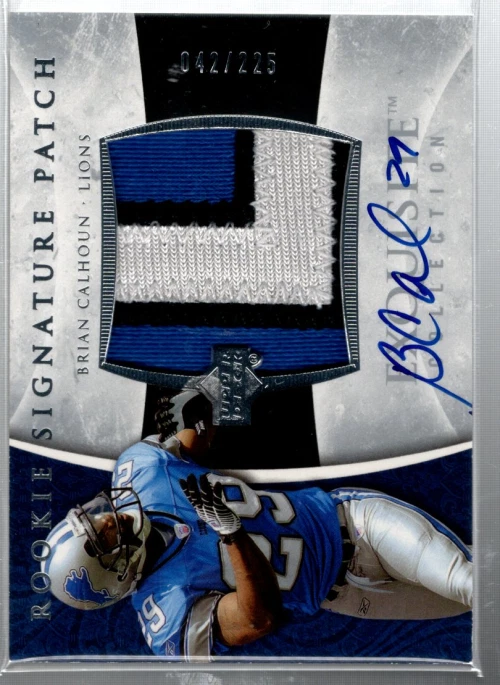 B7381- 2006 Exquisite Collection #112 Brian Calhoun RC Auto Patch /225 (ROOKIE) - Image 1 of 2