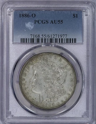 1886-O Morgan Dollar $1 PCGS AU55 - Image 1 of 4
