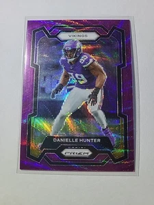 2023 Prizm PURPLE WAVE REFRACTOR SP DANIELLE HUNTER /99! Vikings Match SHARP!  - Bild 1 von 7