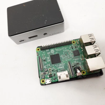Raspberry Pi 3 Model B V1.2 + FLIRC Aluminum Case Quad-Core 1GB RAM Tested Worki - Image 1 of 4