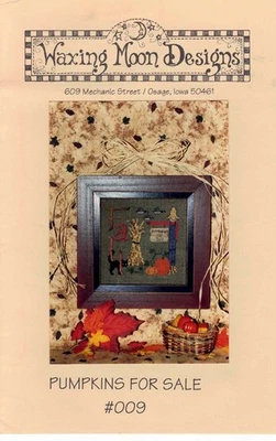 Waxing Moon Designs Pumpkins for Sale Counted Cross Stitch Pattern - Image 1 of 2