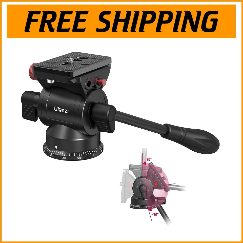 U210 Lightweight Fluid Video Head with Arca-Swiss Plate – Elevate Your Shooting - Image 1 of 4