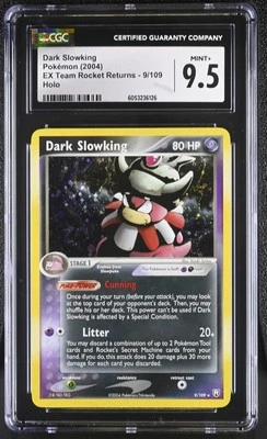 CGC 9.5 MINT+ Dark Slowking EX Team Rocket Returns 9/109 Holo Pokemon Card - Image 1 of 2