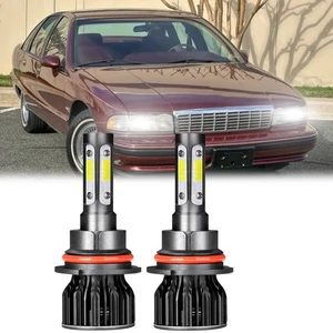 For Chevrolet Caprice 1991-1996 6000K 2X Front LED Headlight Bulbs High-Low Beam - Picture 1 of 9