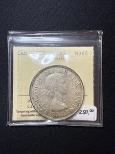 1953 MS-65 NSF Canada $1 Silver Dollar Coin - ICCS Coin - Bild 1 von 2